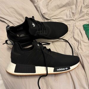 Adidas Black and White Athletic Shoes